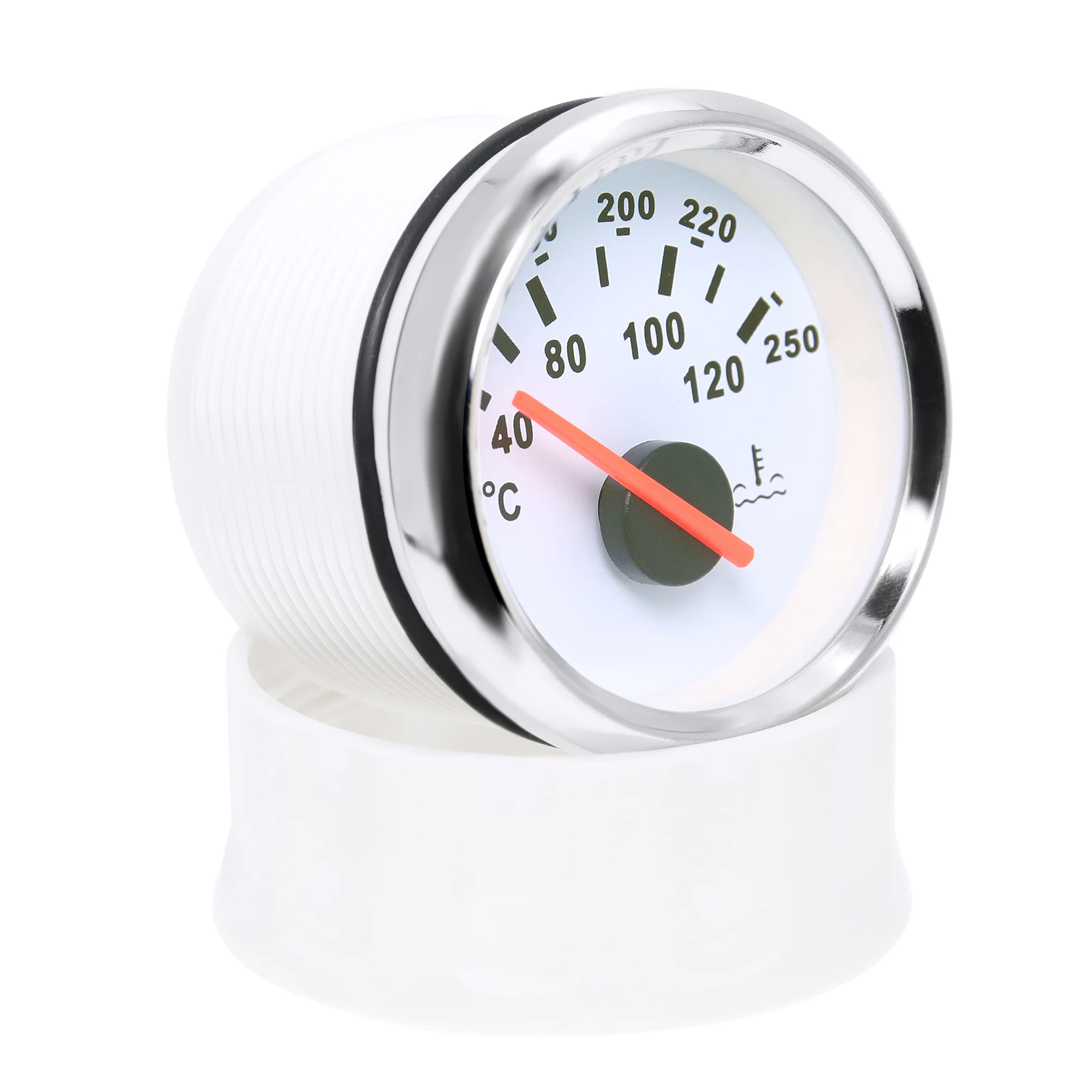 Pointer 40~120℃,100~250℉ 52MM Water Temperature Gauge Red Backlight for Petrol,Diesel Engine Auto Car Marine Boat Yacht 12V24V