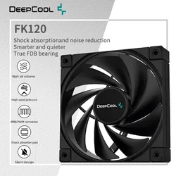 DeepCool FK120 PBT Material Chassis Fan PWM Control In Liquid Cooler System 120mm 1850 RPM CPU Heatsink Fan