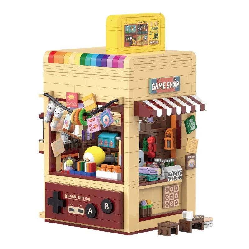 Post Video Spiele Lebensmittel geschäft Modell Bausteine Spielzeug, um Mädchen Geburtstags geschenke zu geben