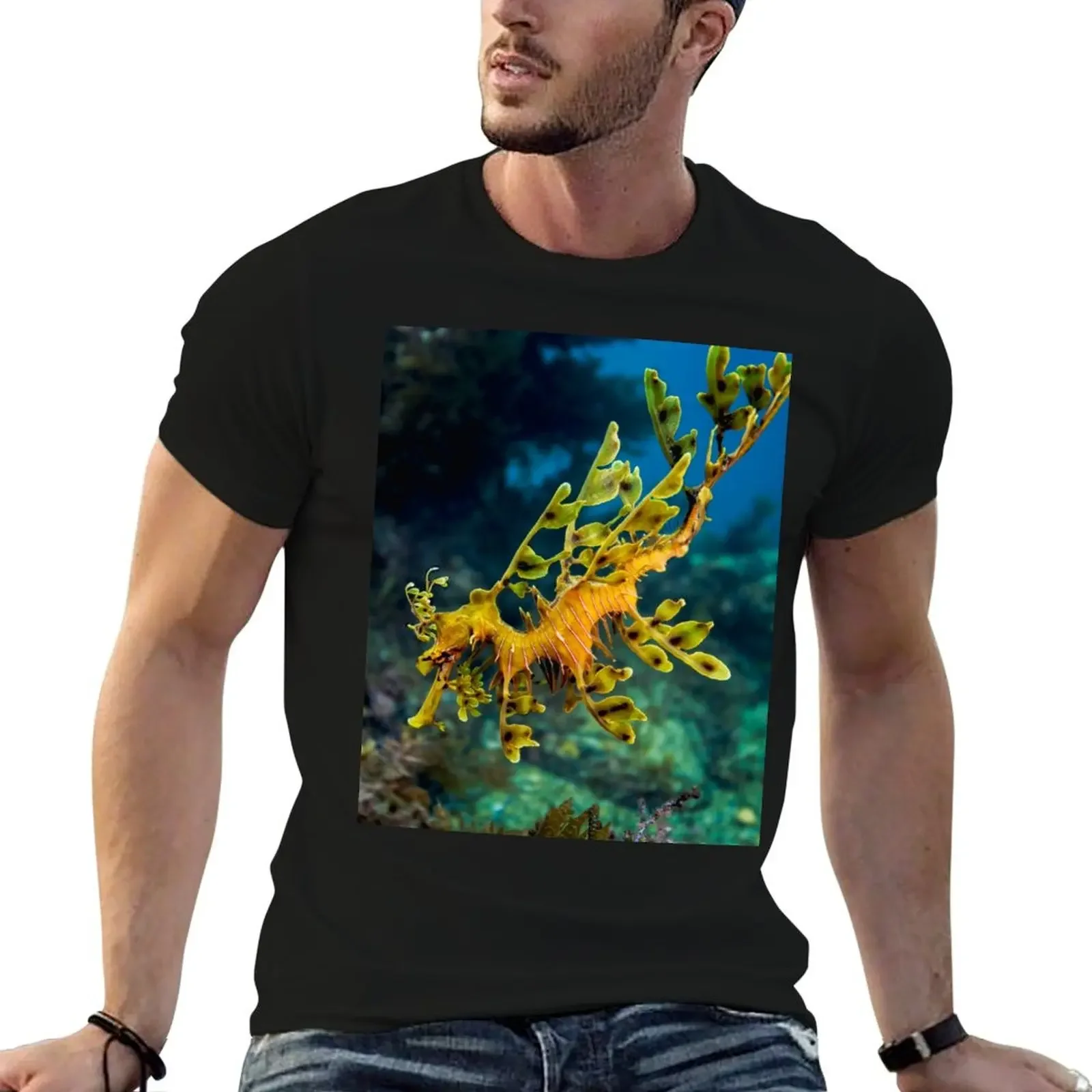 

Leafy Dragon T-Shirt summer clothes vintage clothes street wear Aesthetic clothing mens tall t shirts