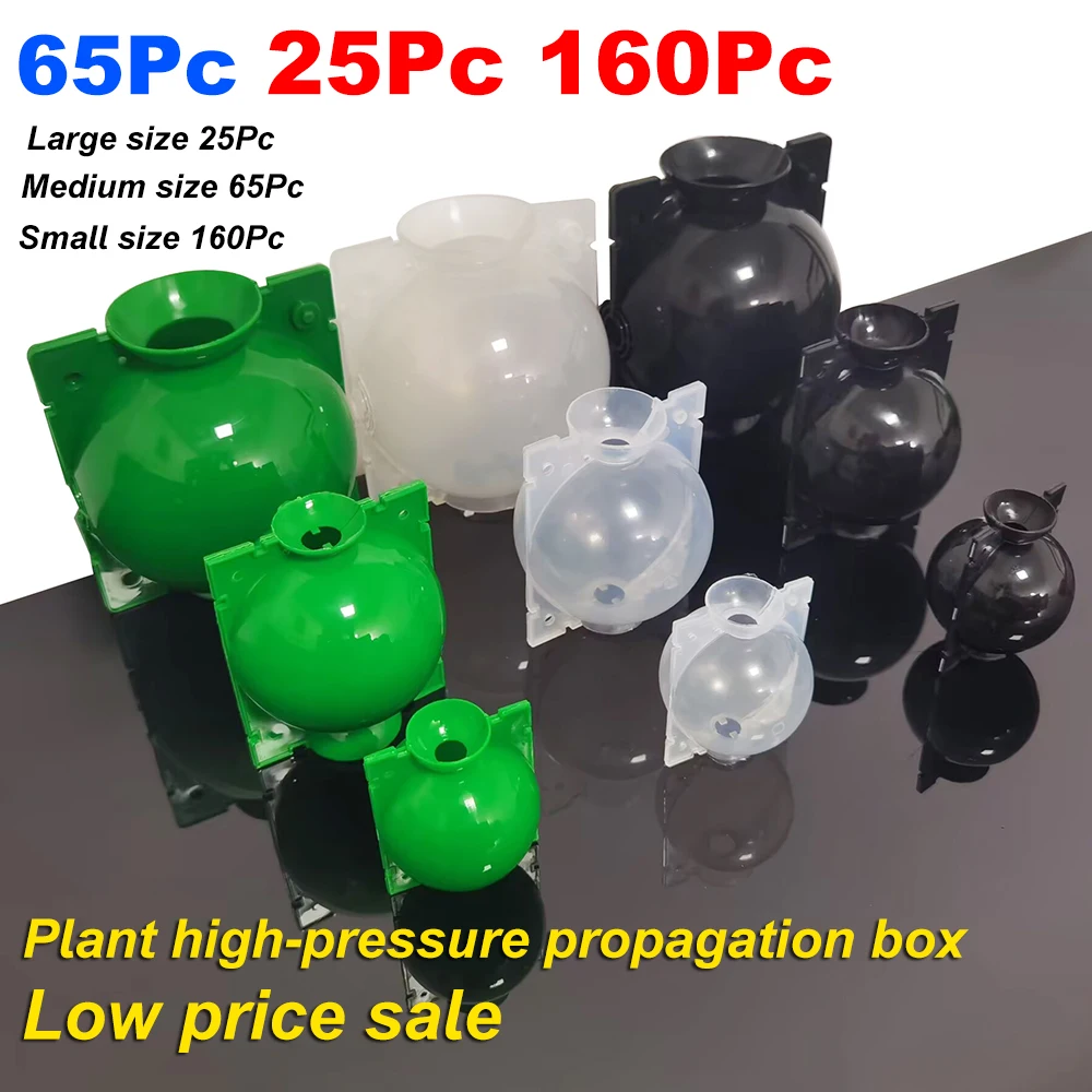 25~160Pc Plant Rooting Ball Propagation Rooting Box Reusable Plant Root Growing Box Cuttings Grafting Rooting Propagation Pots
