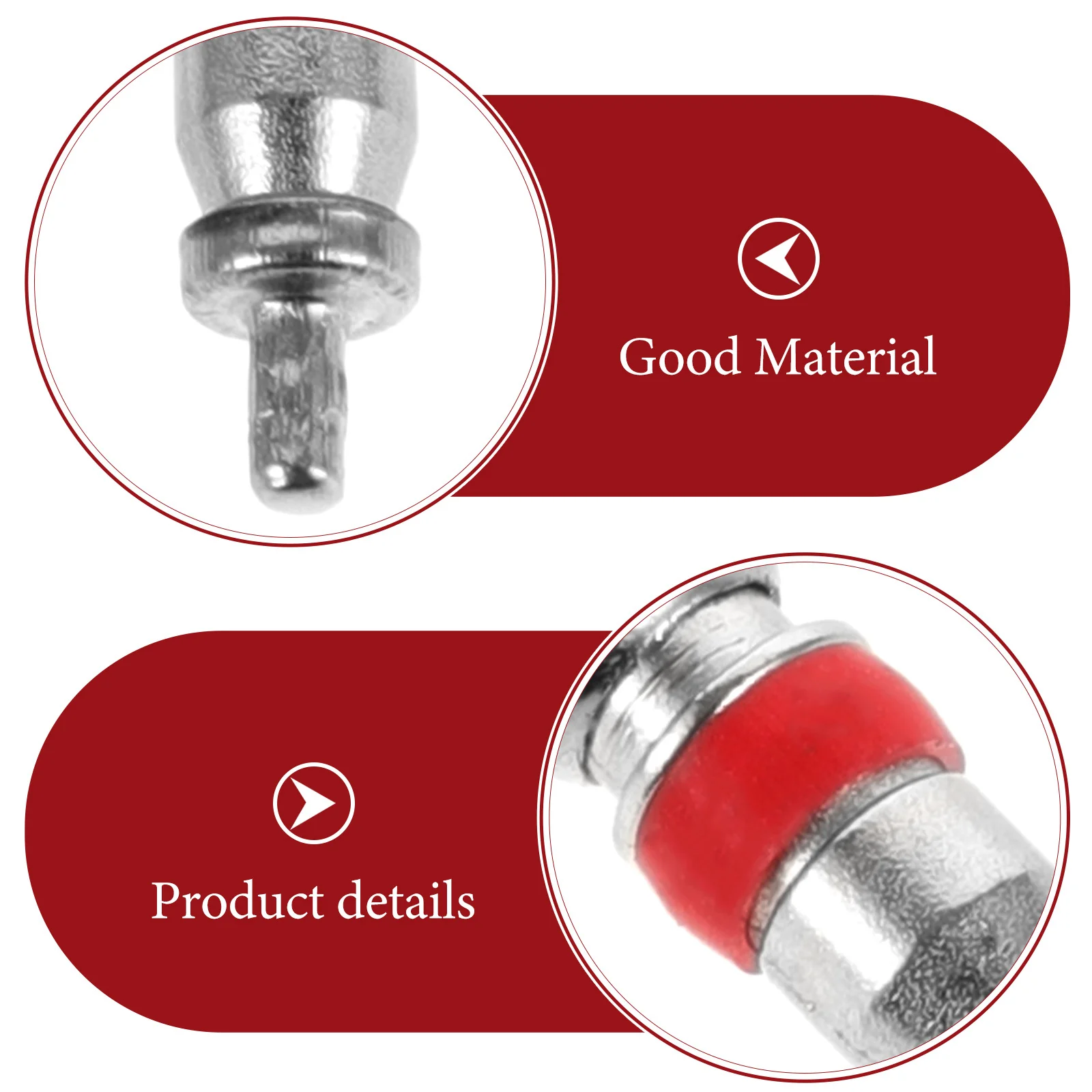 

100pcs Tire Stem Core Replacement Heavy Duty Nickel-Plated Brass For Car Truck Motorcycle Bicycle Atv 300 Psi -65°F To 250°F