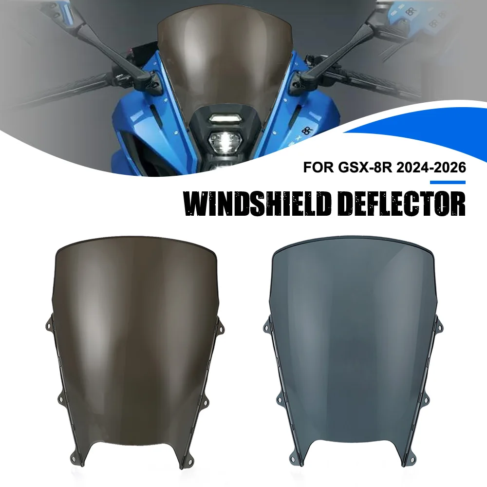 

Motorcycle Windshield Protector Touring Double Bubble Wind Deflector For Suzuki GSX-8R 2024-2025-2026 Accessories GSX 8R GSX8R
