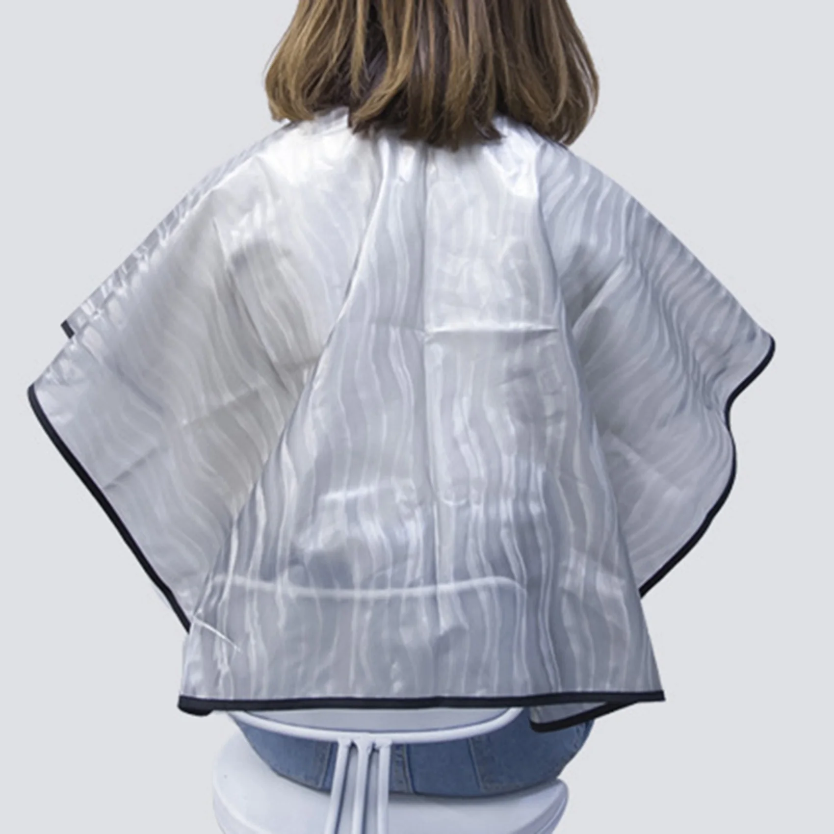 A94E-2X Salon de coiffure coupe collier châle imperméable EV colorant pour cheveux Perm couleur Cape Pro coiffeur tablier pour coupe de cheveux