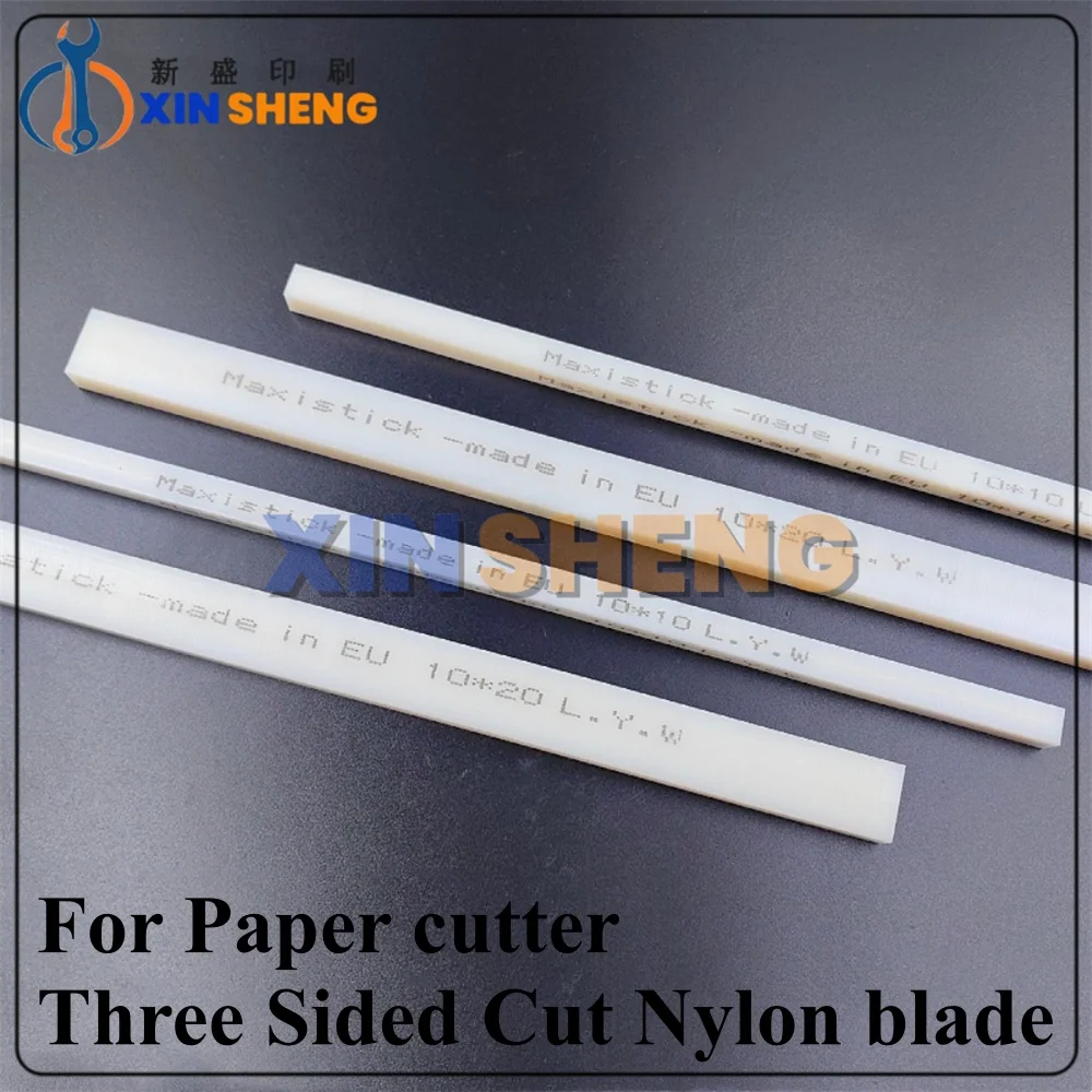 Best Quality Paper Cutting Machine Three Side Cutting Blade Pad 4 * 24 Imported Nylon Blade Strip  10 * 10 Rubber Strip