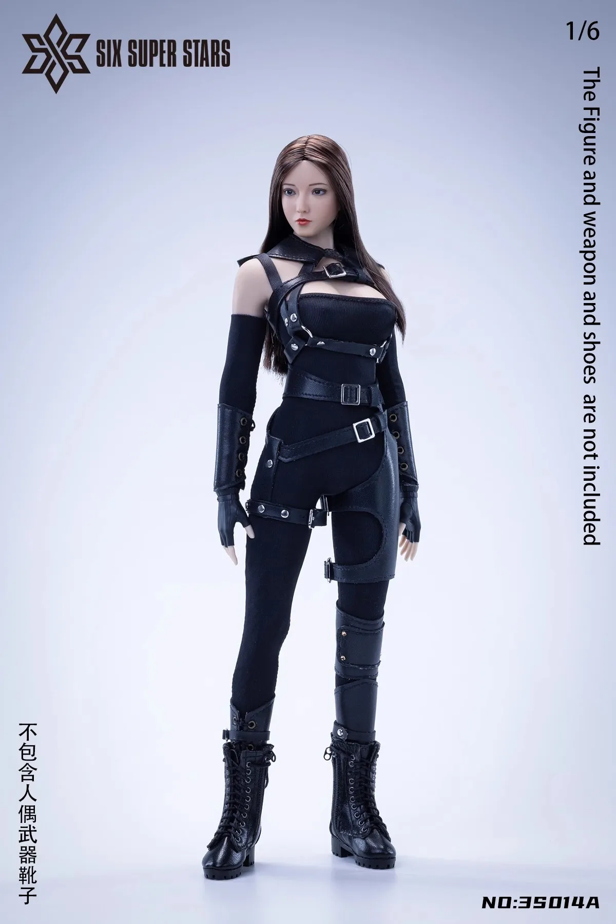 1/6 Female Soldier Shooter Agent Clothes Set Sexy Tight Tube Top Jumpduit with Leather Strap for 12" Action Figure Body Model view 2