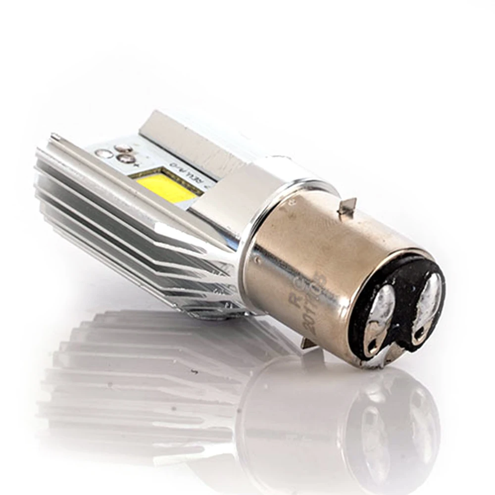 H6 BA20D DC 8V-80V 8W 6500K COB LED Motorcycle Hi/Lo Beam Headlight Bulb White Motorcycle Bulbs, NEW LEDs & HIDs