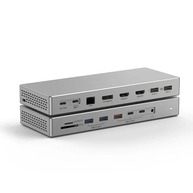USB c docking station 16 in 1 notebook four-screen special display typec 3.2 hub multi-function docking station