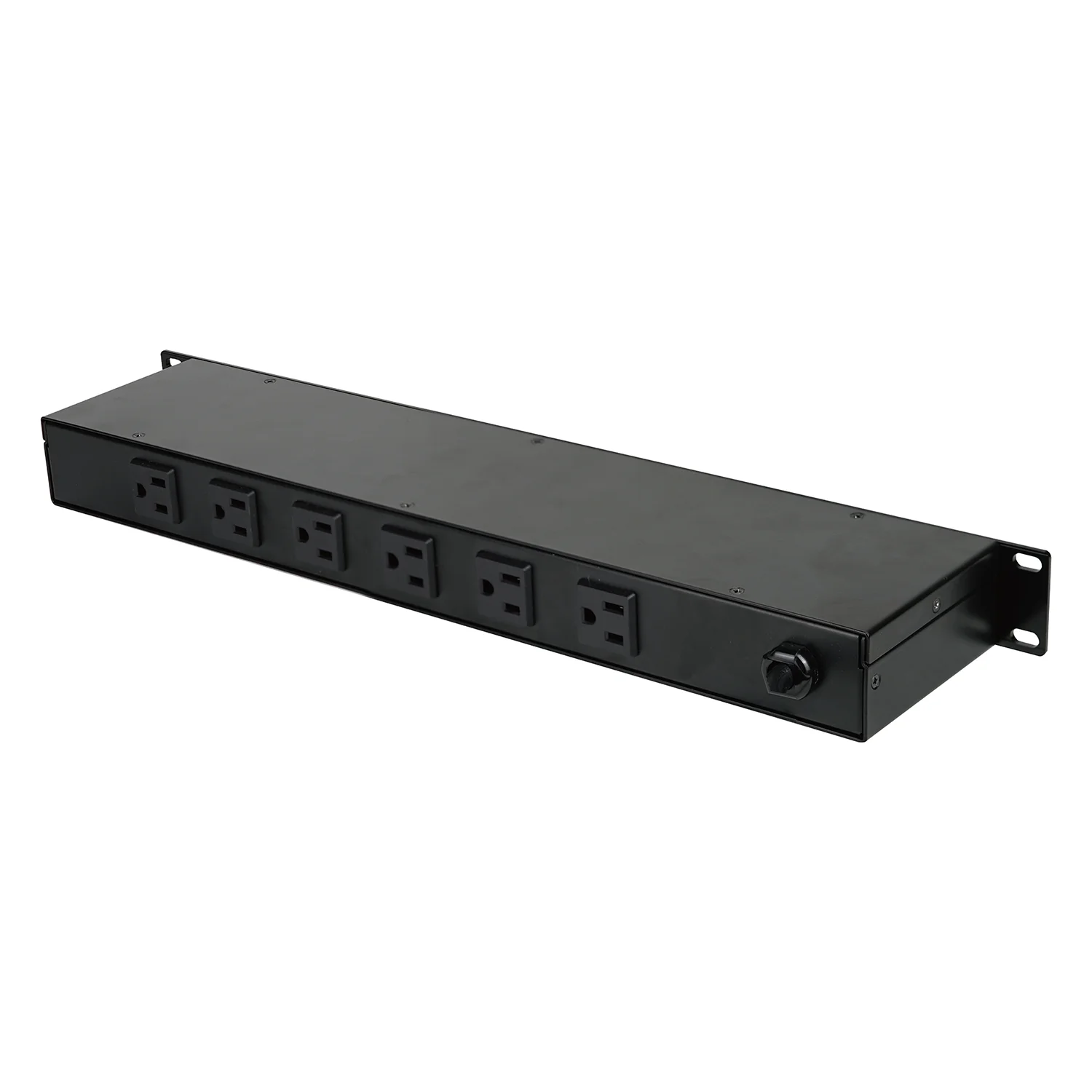 Customized 120V/15A 6 Outlets 1U Rackmount NEMA 5-15R America Type Power Distribution Unit Switched PDU