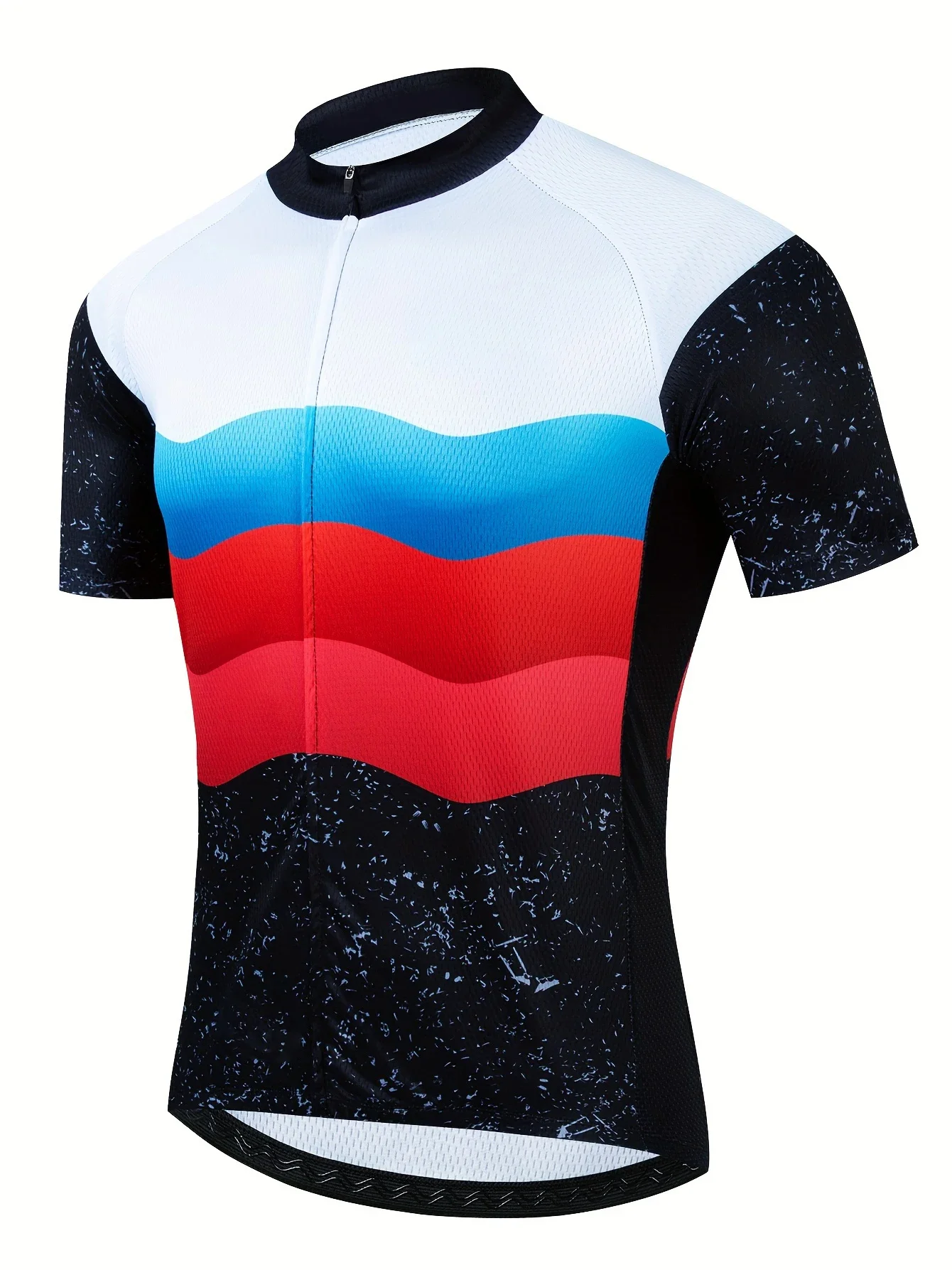 

2024 Summer Outdoor Quick Drying Cycling Jersey Zip Short Sleeve MTB cycling jersey