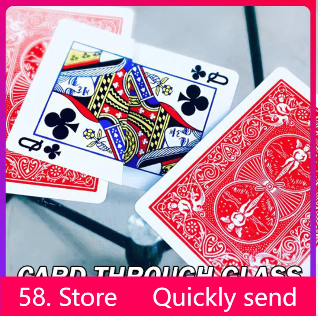 

New 2025 China Magic – Card Through Glass - Magic tricks ( 58 Store Download )
