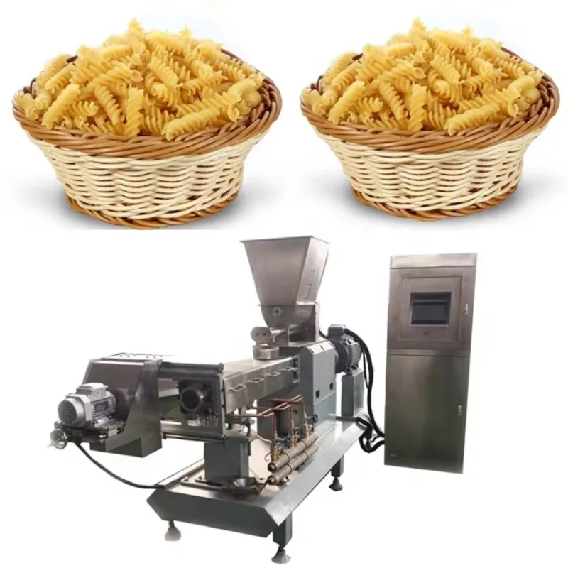 Custom Fully Automatic Industrial Pasta Production Plant, Commercial Macaroni Making Machinery for Factory Processing