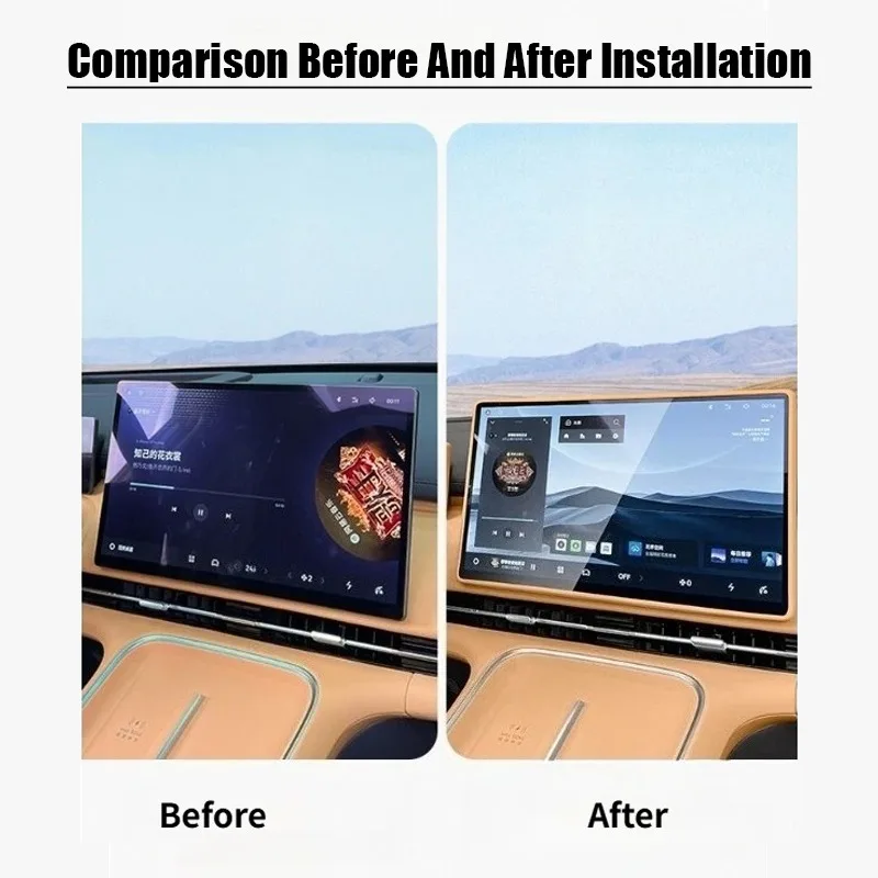 Silikon-Schutzhülle für den Bildschirm des Mittelkonsolen-Instrumentenpanels für Geely EX5 EM-i Galaxy Starship 7 Innenraum-Zubehör – Detail 5
