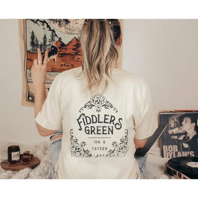 تي شيرت Fiddlers Green تي شيرت The Sandman مستوحى من نيل Gaiman Dream of Endless Morpheus