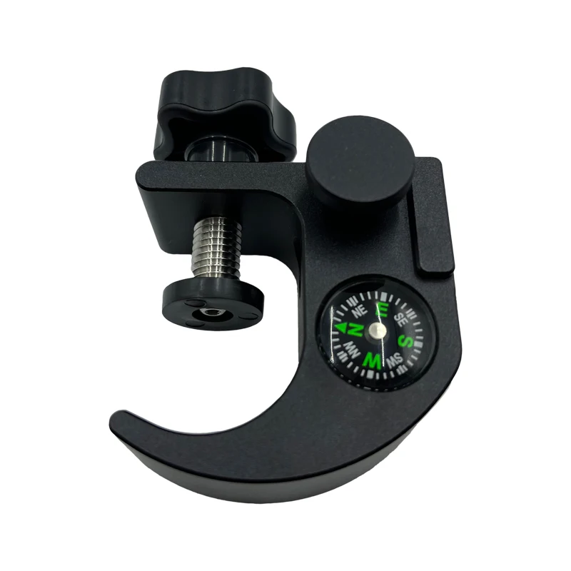 Universal GNSS GPS Pole Clamp With Compass Replace Size 25mm - 40mm Pole Holder Mount