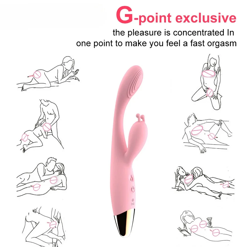 

Women's Double-headed Powerful Dildo Vibrator Nipple Clitoris G-spot Stimulator Prostate Massager Masturbation Adult Sex Toy 18+