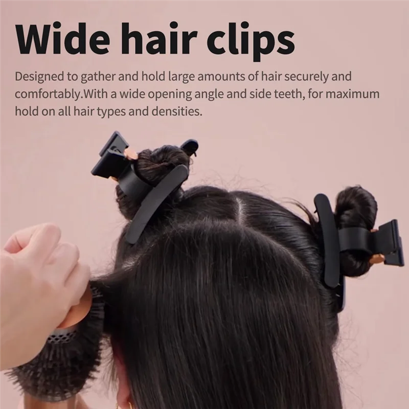 BAAM-4 قطع لمشابك الشعر دايسون اير راب، 2 واسعة و2 قبضة مضادة للانزلاق، الجزء رقم 973267-01 لتصفيف الشعر باللون الأحمر الوردي