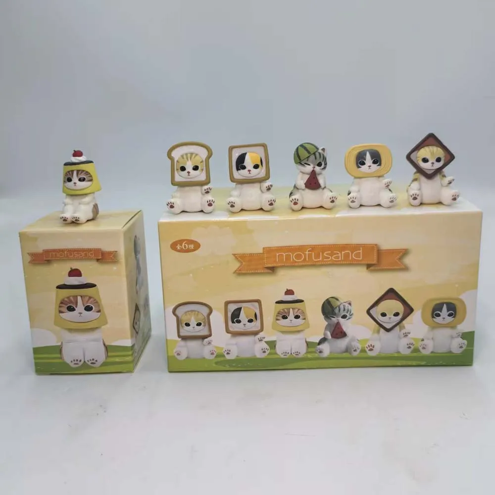 

Mofusand Cake Cat Blind Box Gift Cute Toys Desktop Ornament Girl's Gift Birthday Present Garage Kit Collectable Figurines