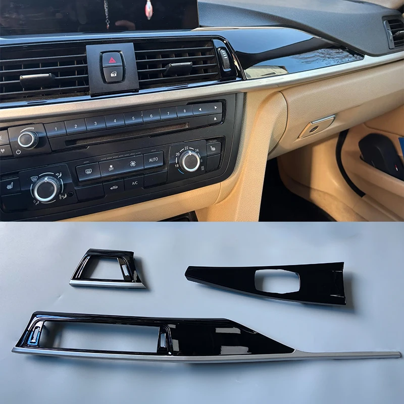 

Аксессуары для интерьера: Спортивные сменные элементы отделки для BMW 3, 4, 3GT (F30, F31, F32, F34, F36) — панель центральной консоли, вентиляционные отверстия, приборная панель
