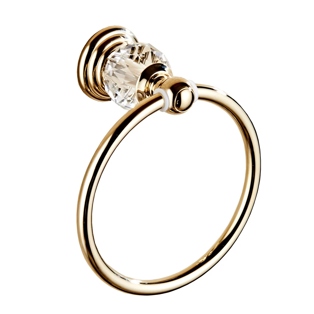 Towel Holder Storage Ring Home Supplies No Burrs Handy Installation Compact Size Bracket Bathroom Hardware Wall-mount Rack