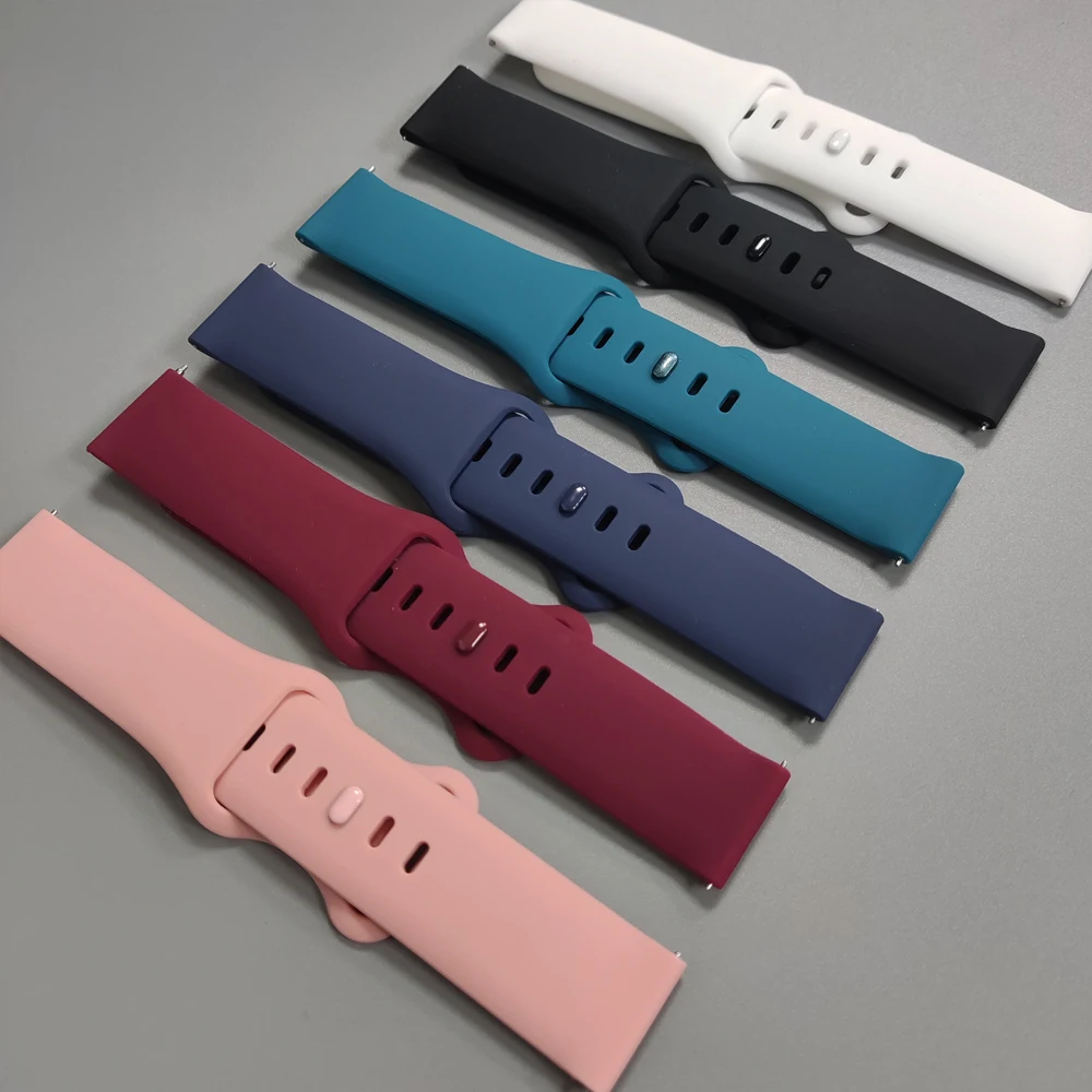 20mm 22mm Silicone Smart Strap For HUAWEI WATCH 5 46mm 4 Pro Soft Bracelet For HUAWEI WATCH GT 5 Pro GT5 GT4 GT3 GT2 Sports Band