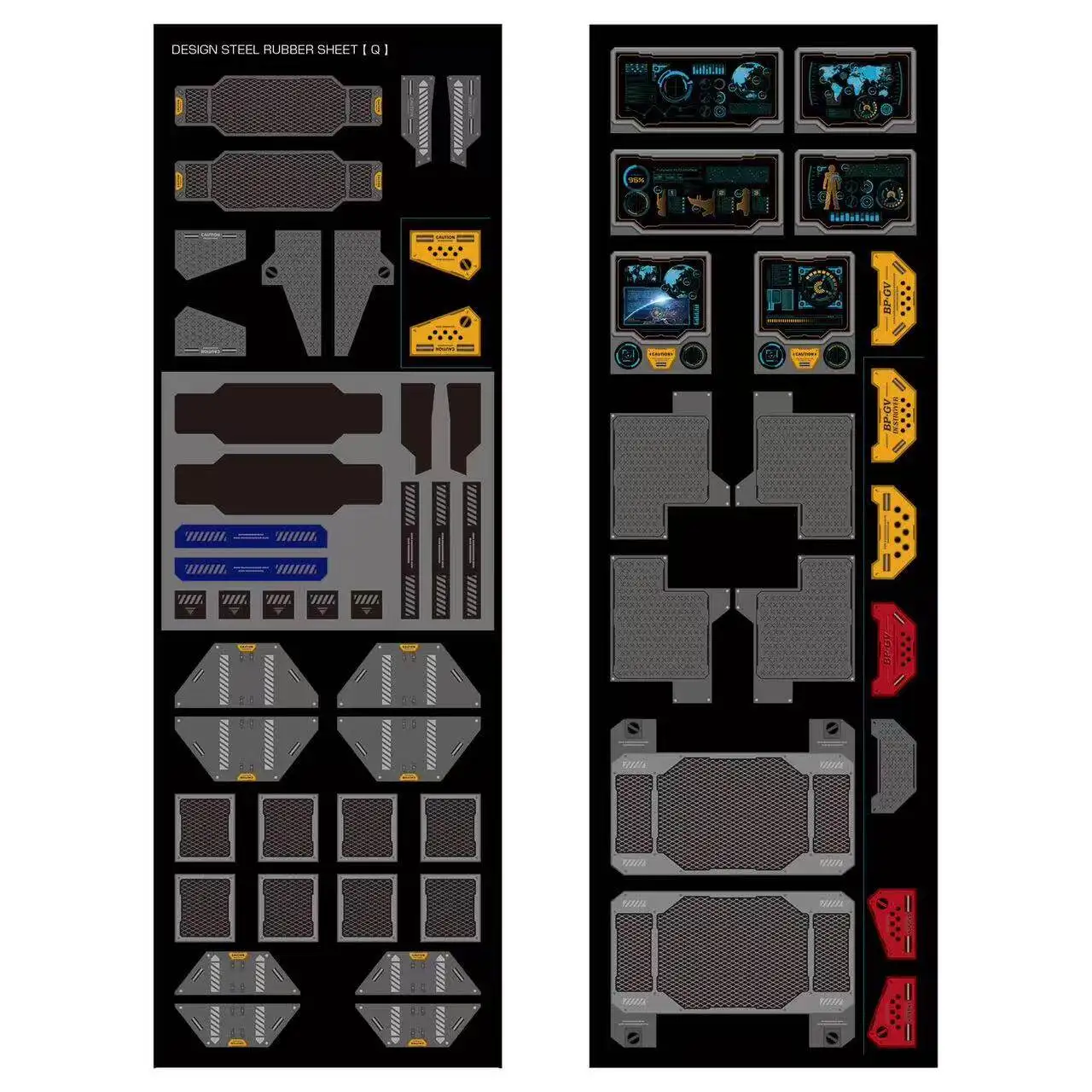 

Магнитные наклейки Exhobby, универсальные для Diaclone Da14 Da17 Da33, стальные резиновые декоративные наклейки для коллекции моделей, для демонстрации