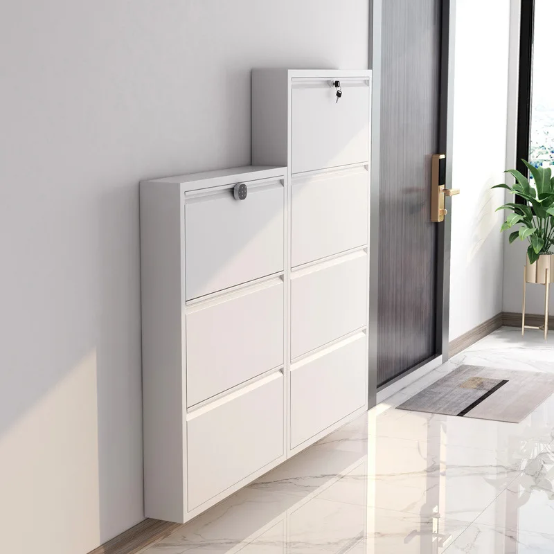 فولاذ، خارجي، نحيف، دلو بقلب، خزانة أحذية، منزلي، تخزين #4