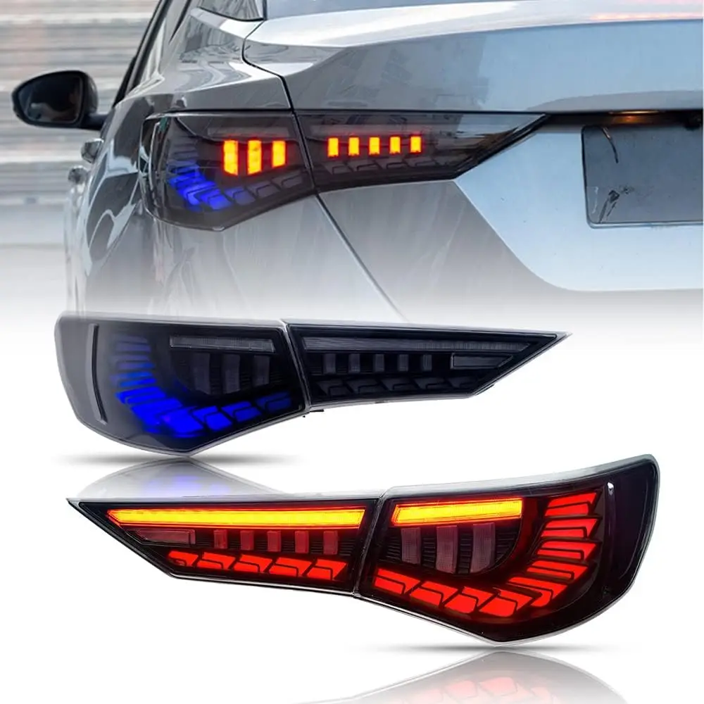 

1 комплект светодиодных задних фонарей для Nissan Sentra 2020 2021 2022 2023 Blue Fade Start Animation Модифицированный задний фонарь указателя поворота в сборе