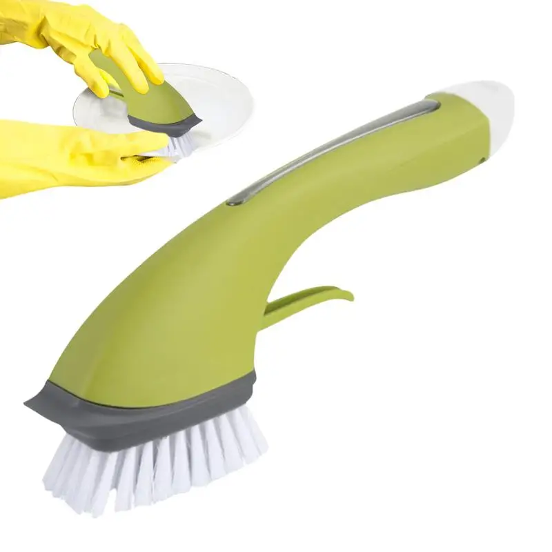 Dish Cleaning Brush Automatic Dish Brush With Long Handle Cleaning Scrubber Reused Dish Scrubber Kitchen Cleaning Tools Sink