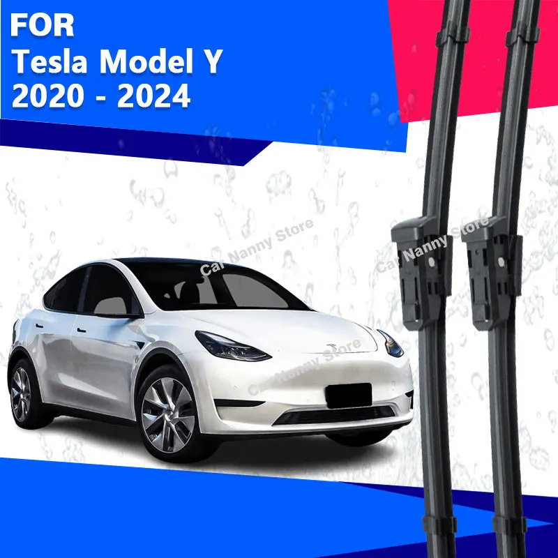 

Front Windshield for Tesla Model Y 2020 2021 2022 2023 2024 2025 Car Wiper Blades Windshield Windscreen Wiper Arm Kit
