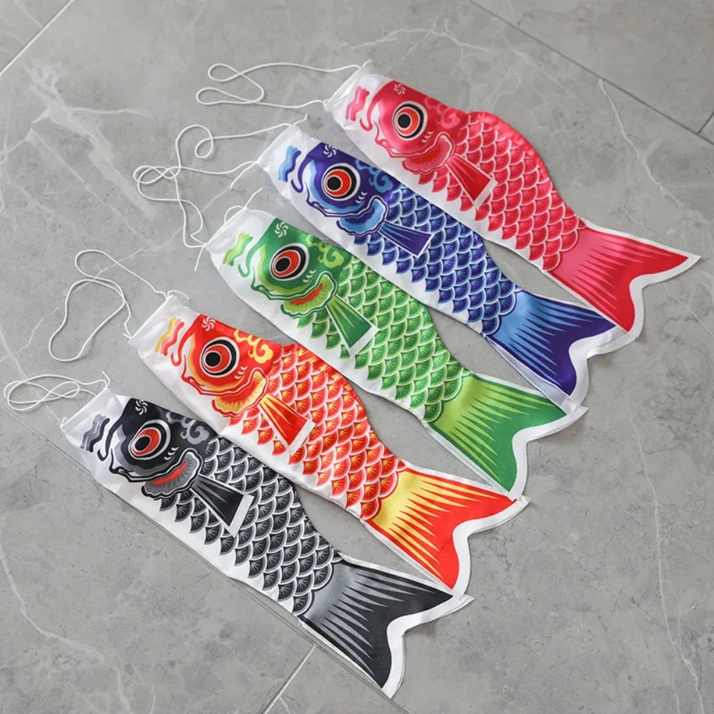 New Japanese Carp Streamer Fish Flag Colorful 40/70cm Koinobori Kite Wind Chimes Photo Prop Yard Hanging Decor