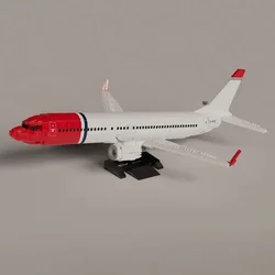 2128PCS Scale 1:51 MOC Building Blocks Delta B737 Plane Boeing Airbus Model Architecture Education Assembly Model Toys Gifts