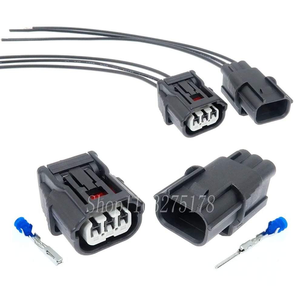 1 Set 3 Pin 6189-7037 6188-4775 Car Waterproof Socket Automotive Small Lamp Air Intake Pressure Sensor Plug For Honda