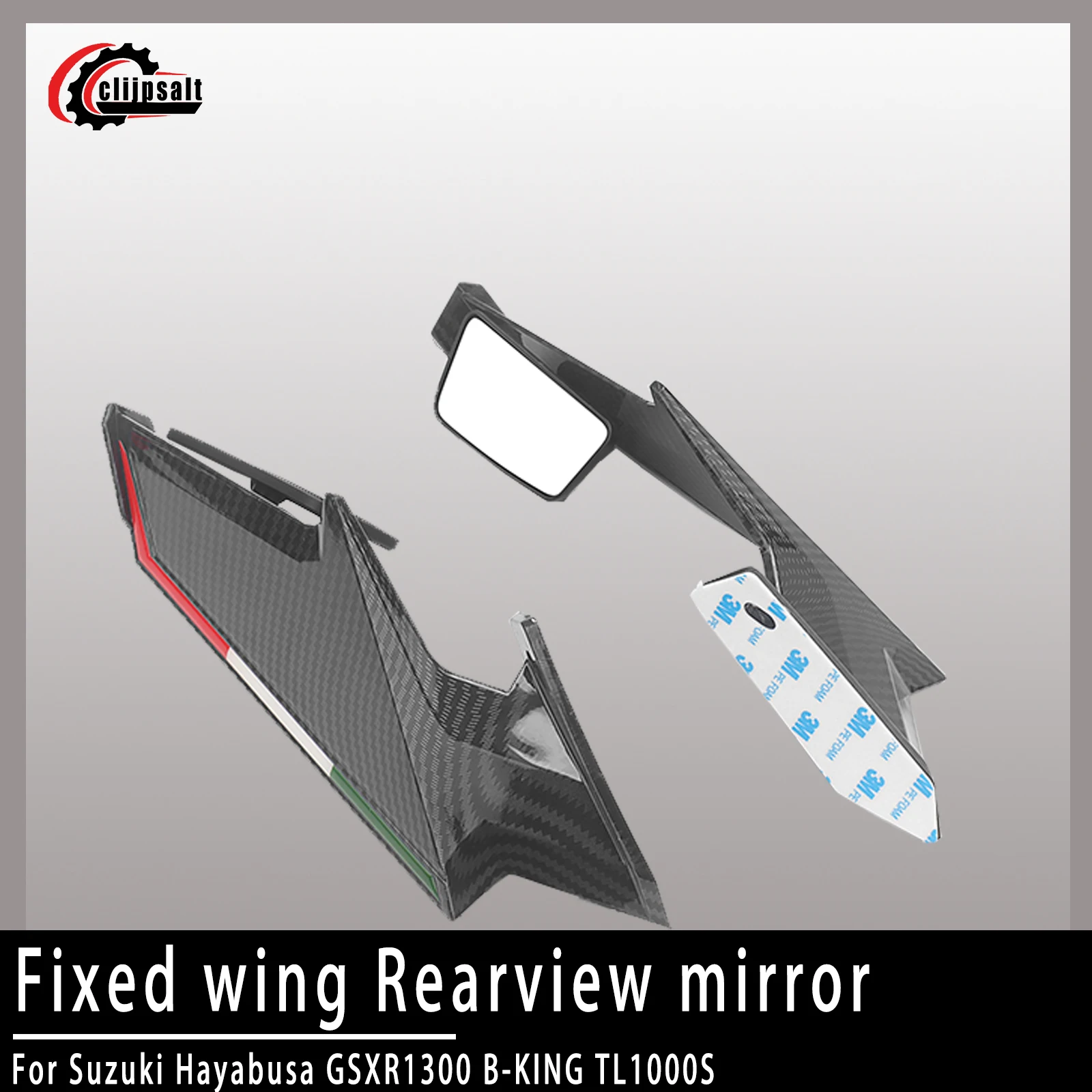 

motorcycle fixed wind wing mirror For Suzuki Hayabusa GSXR1300 B-KING TL1000S TL1000R SV1000 SV1000S