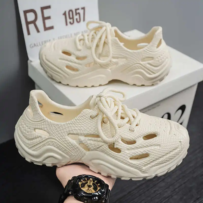 

Уличные туристические сандалии, увеличивающие рост, оригинальные мужские теннисные туфли, мужские тапочки большого размера, кроссовки, спортивные лучшие Pas Cher