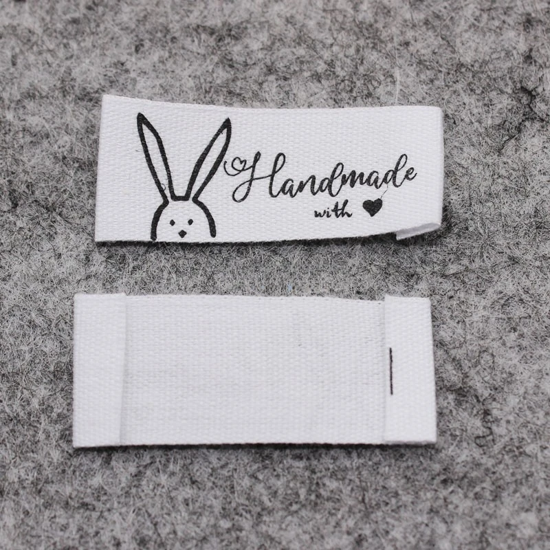 Handmade Cotton Fabric Label: In-Stock Cotton Neck Label for Children\'s Sweaters, Scarves, and Handmade Fabric Bags