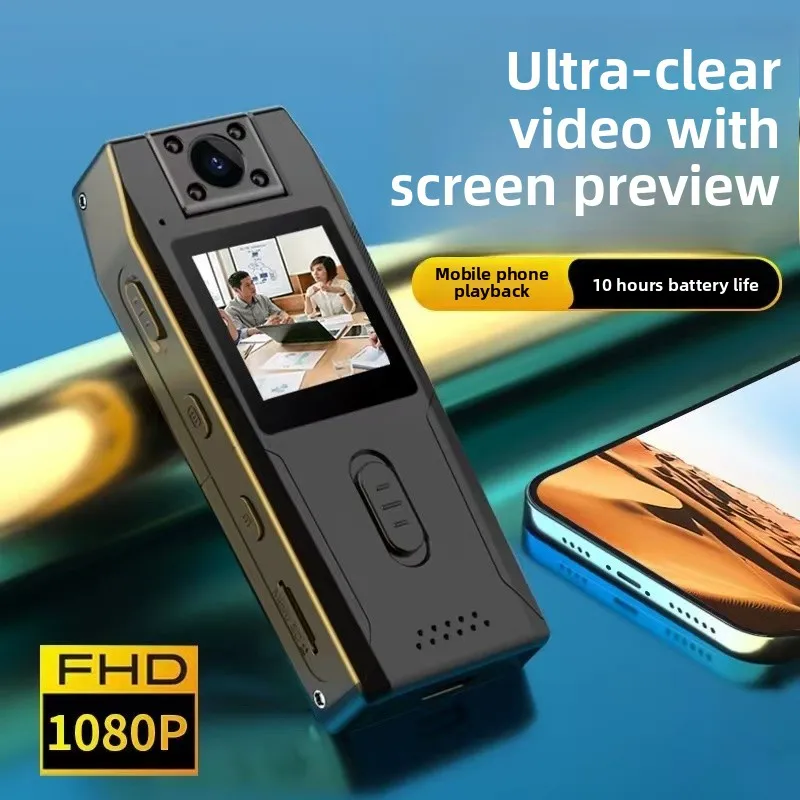 

Camera audio and video law enforcement recorder cycling sports camera screen infrared night vision hd body camera
