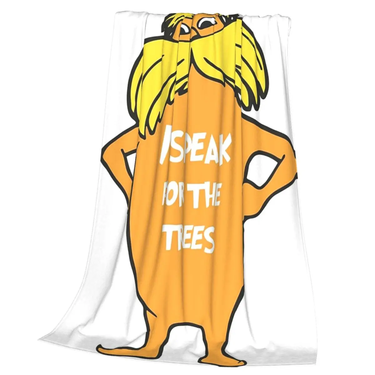 Lorax I Speak For The Trees Blankets Soft Warm Flannel Throw Blanket Bedding for Bed Living room Picnic Travel Home Sofa