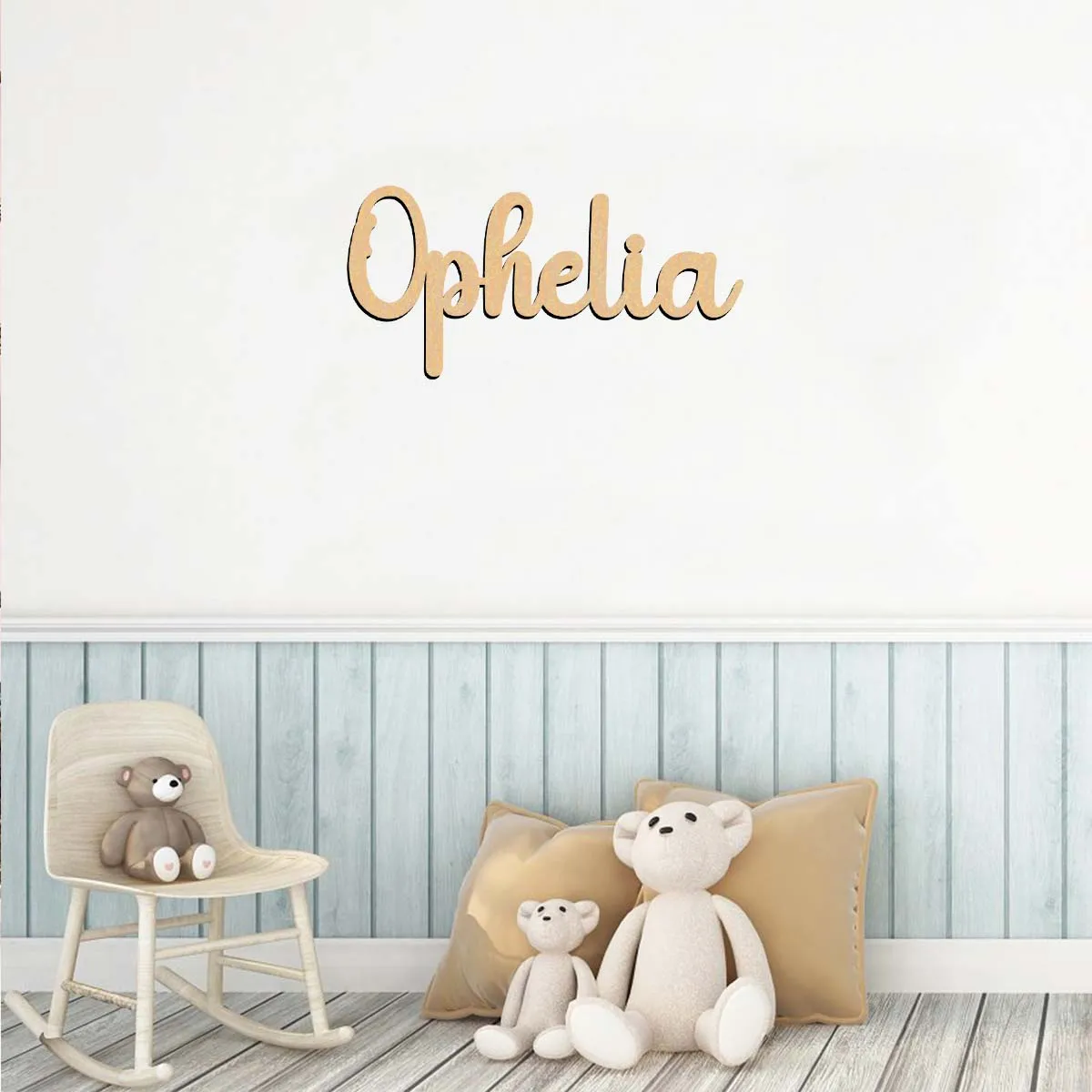 

1pc Romantic Ophelia example Customizable Text Wood Material Wooden Sign Wooden Plaque Vertical Orientation Door Hanging Decor
