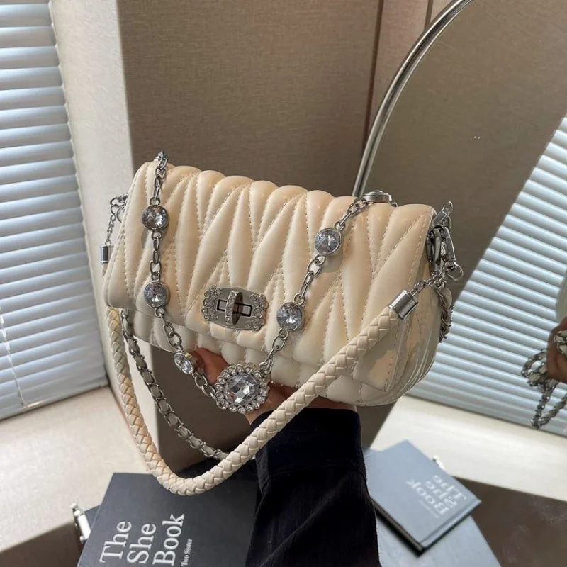 

Classic Women's Leather Handbag Crossbody Shoulder Tote Luxury Designer Purse Elegant Ladies Timeless