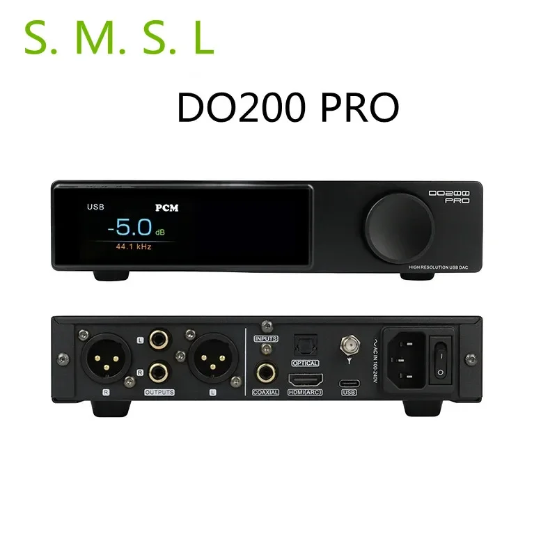 

SMSL DO200PRO MQA Audio DAC 12*CS43131 5*OPA1612A AMP Chips Full Decoding Bluetooth 5.0 PCM768 DSD512 With Remote Control