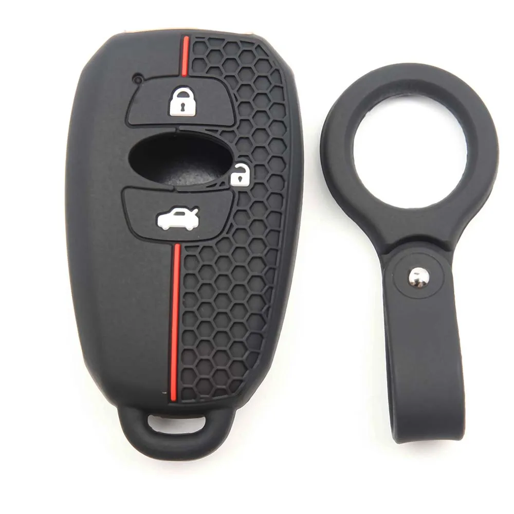 3 Buttons Silicone Car Key Case Cover For Subaru Legacy Impreza Forester Xv Trezia Brz Wrx Levorg Remote Fob Shell Protector