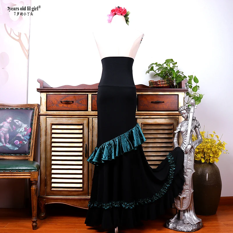 Vestido flamenco com babados de 6 camadas DTT41 é uma marca popular de roupas de dança