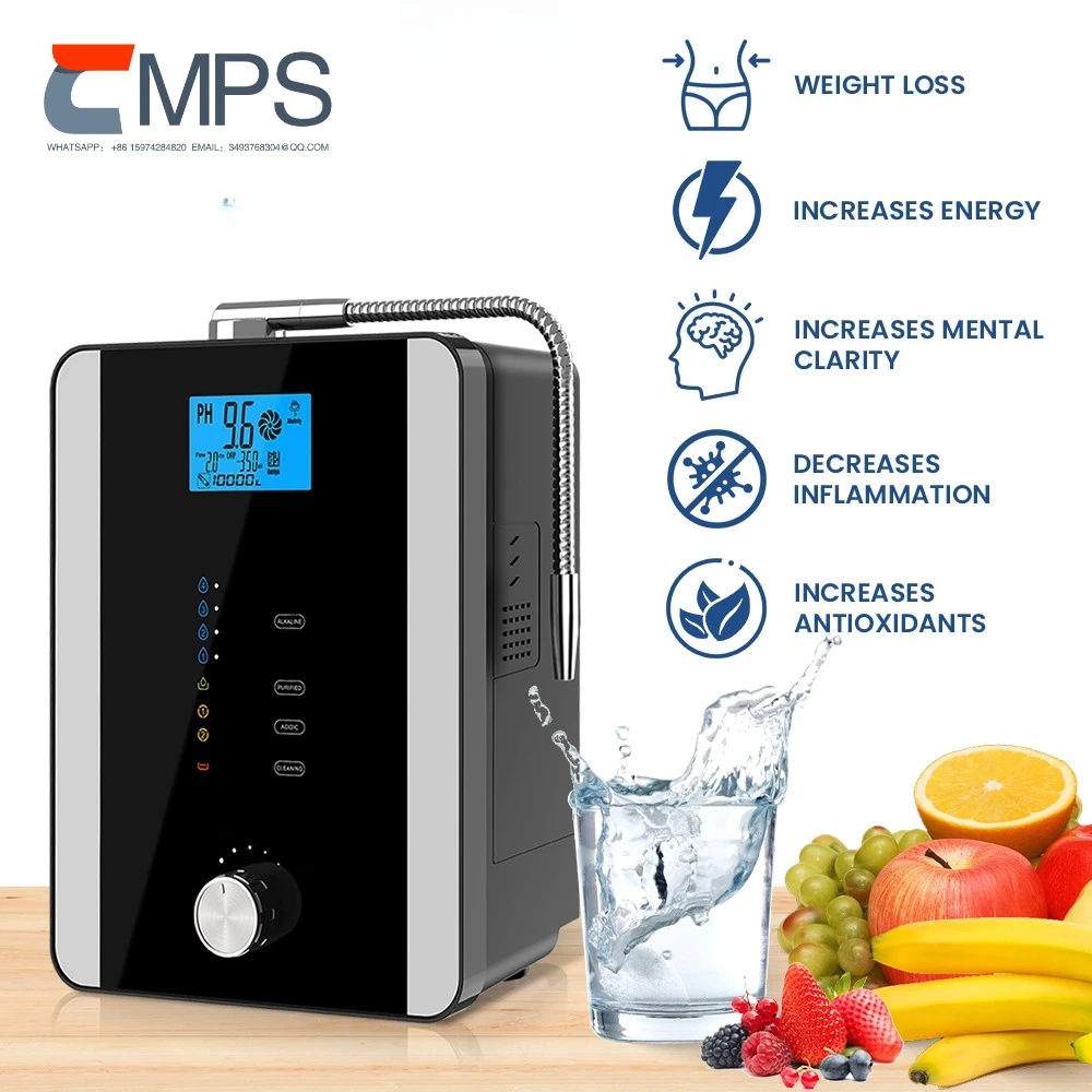Hot Sales Technology  Platinum Coating Alkaline Water Machine 11 Plate  Water Ionizer Machine K8