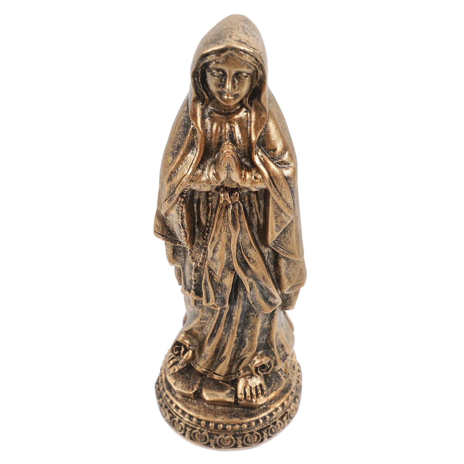 

Classic Bronze Goddess Statue Elegant Resin Sculpture for Home Office Decor Sacred Desktop Ornament Vintage Sacred Statue