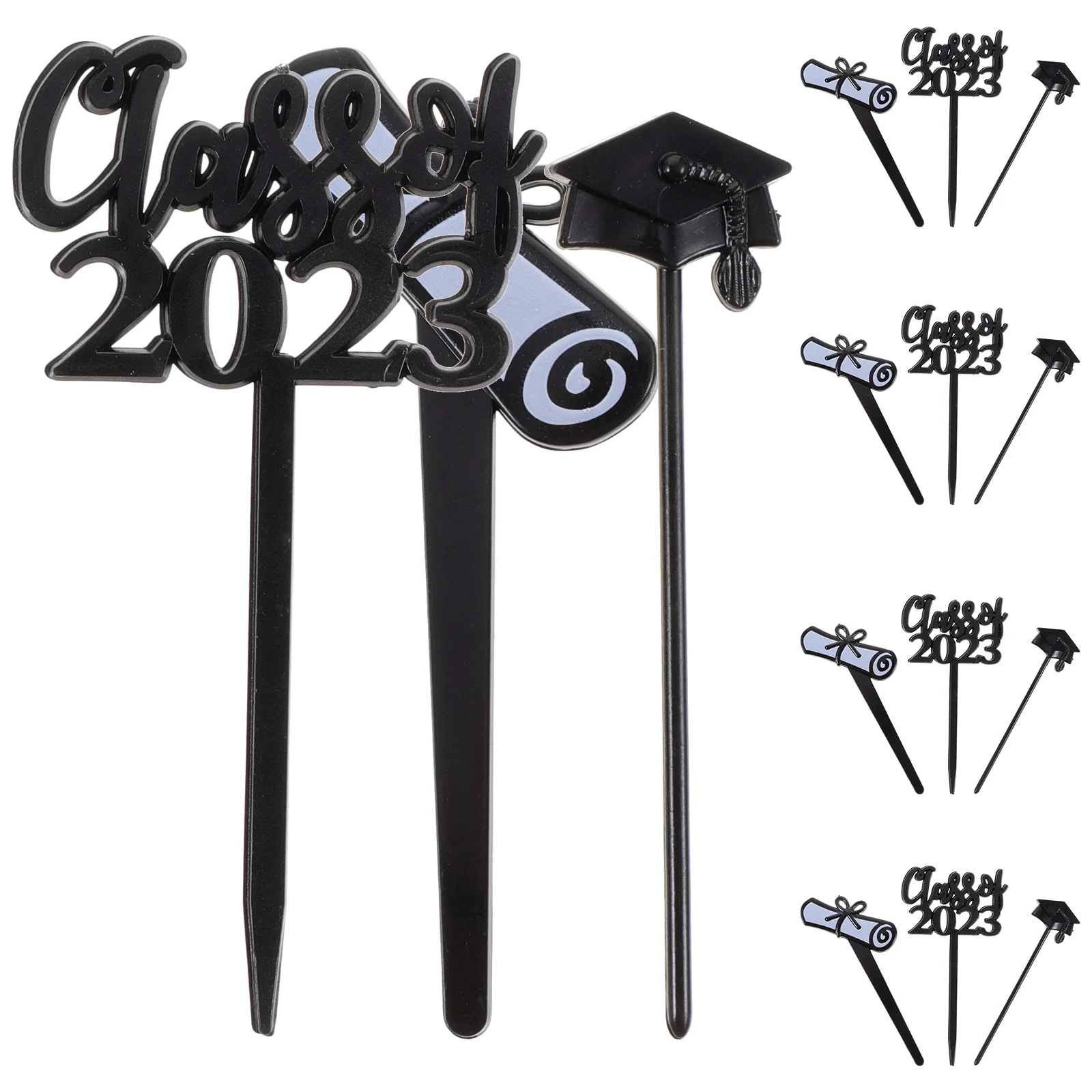 

30 Pcs Baby Graduation Cake Insert Party Supplies Gradcupcake Toppers Decorations