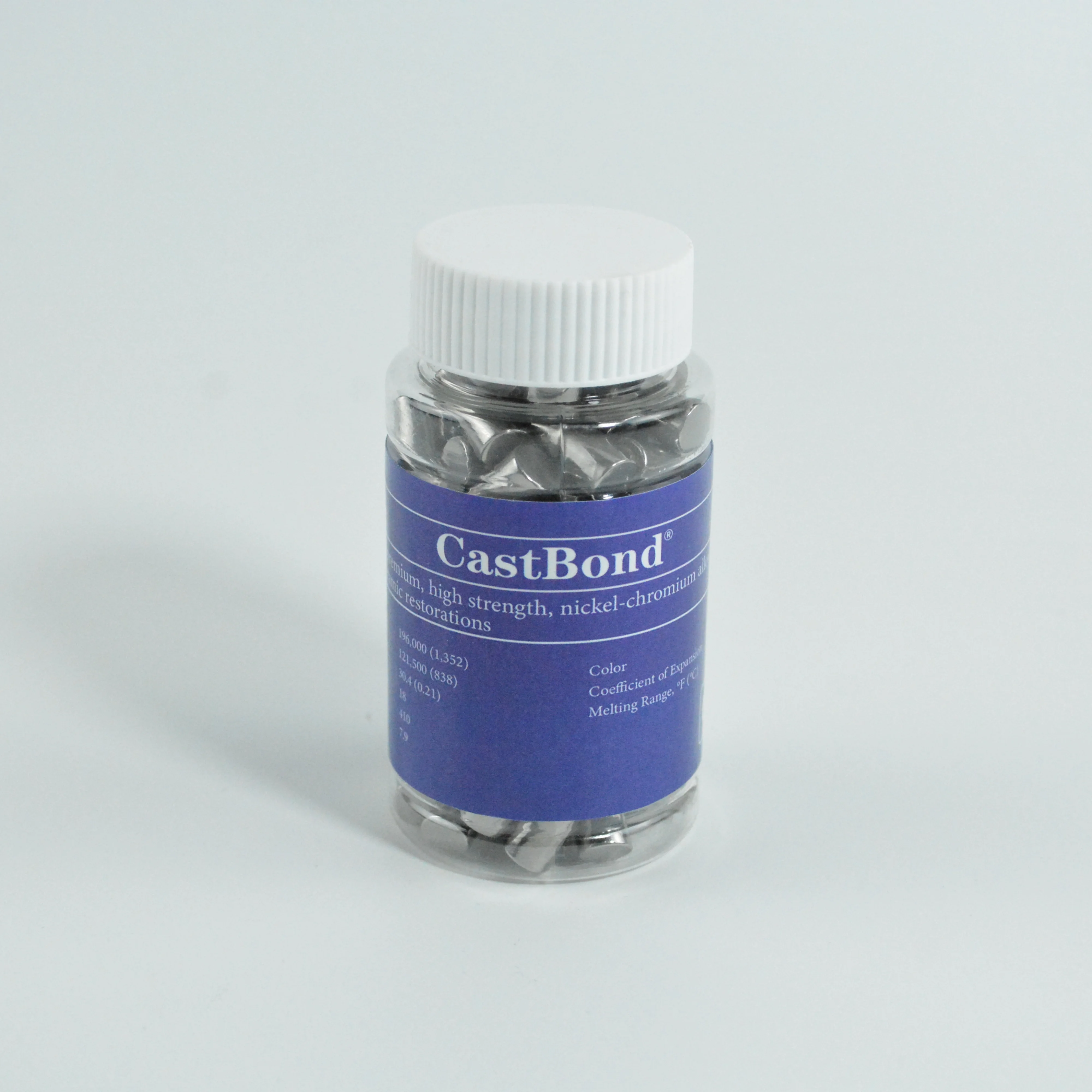 Beryllium Free Nickel-Chromium ceramic alloy CastBond  Ni-Cr Dental Lab Material metal Alloy Fused To Metal (PFM)400g