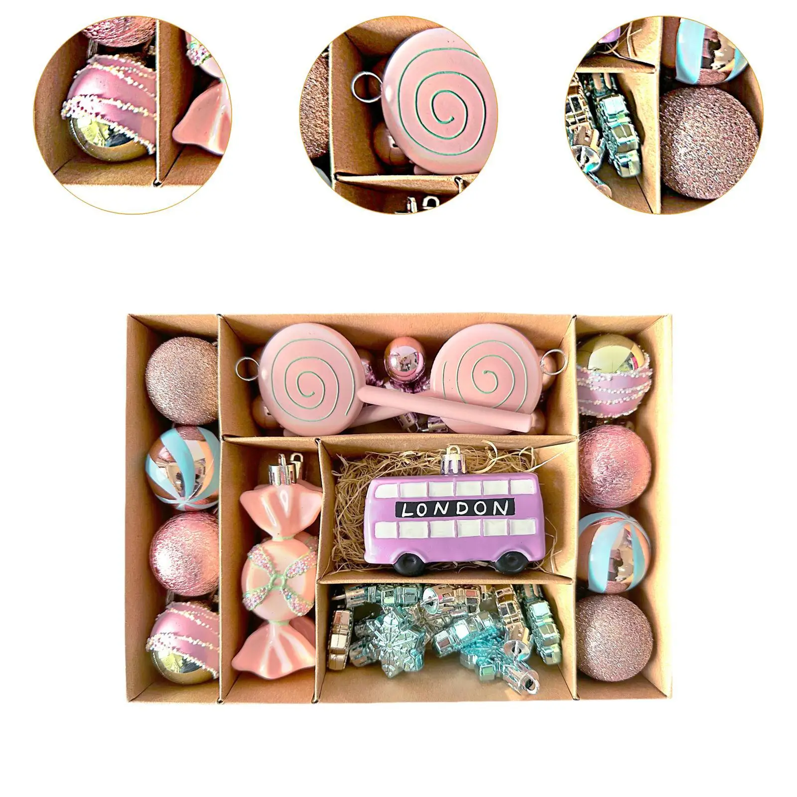 زينة عيد الميلاد المعلقة، زينة عيد الميلاد المختلفة للاحتفال