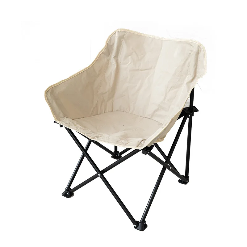 Outdoor folding chair portable fishing stool camping moon chair ultra-light folding stool art sketch reclining chair small stool