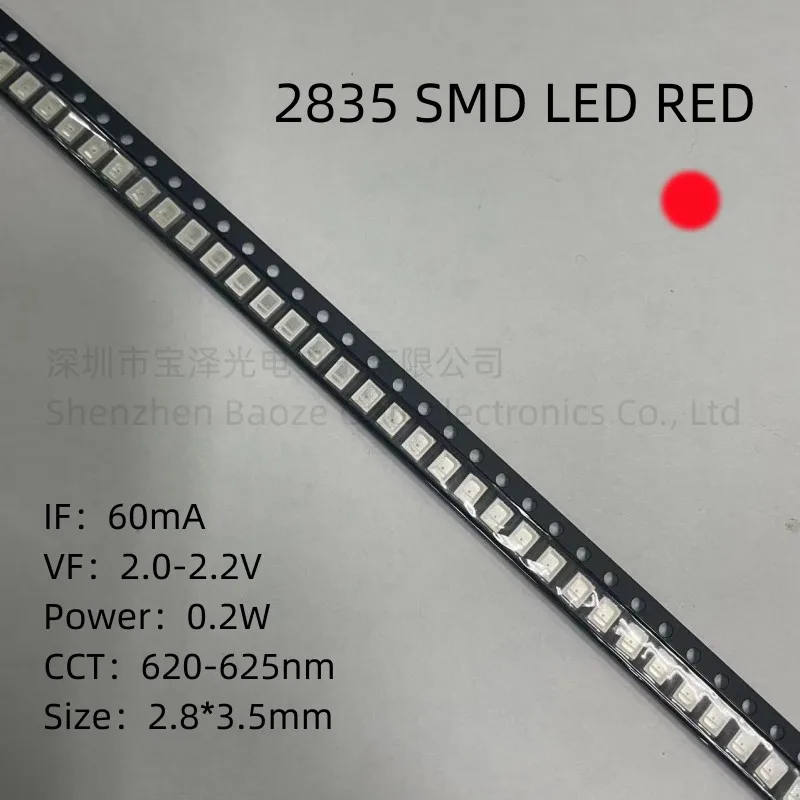 2835 SMD LED Red Yellow Green White Blue Orange Pink Ice   Light Emitting Diode 100pcs/Lot